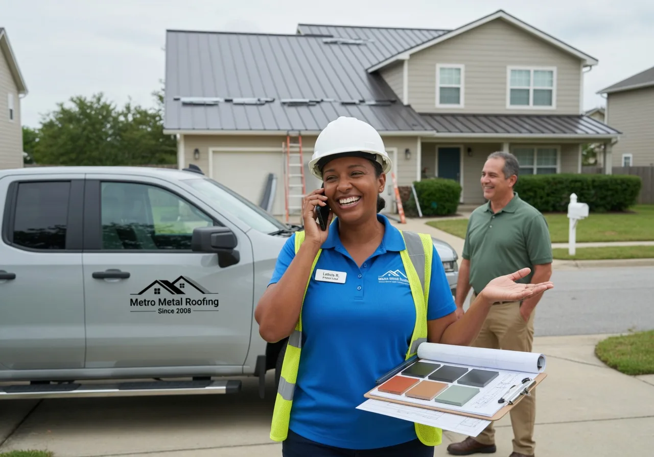 Storm Damage Metal Roof Repair in Pompeii, MI